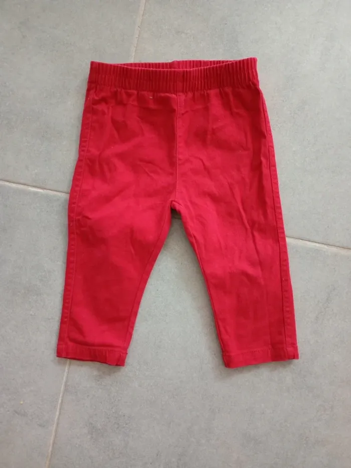 Lot de deux pantalons 12 mois - photo numéro 2