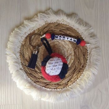 Porte clé balle crochet