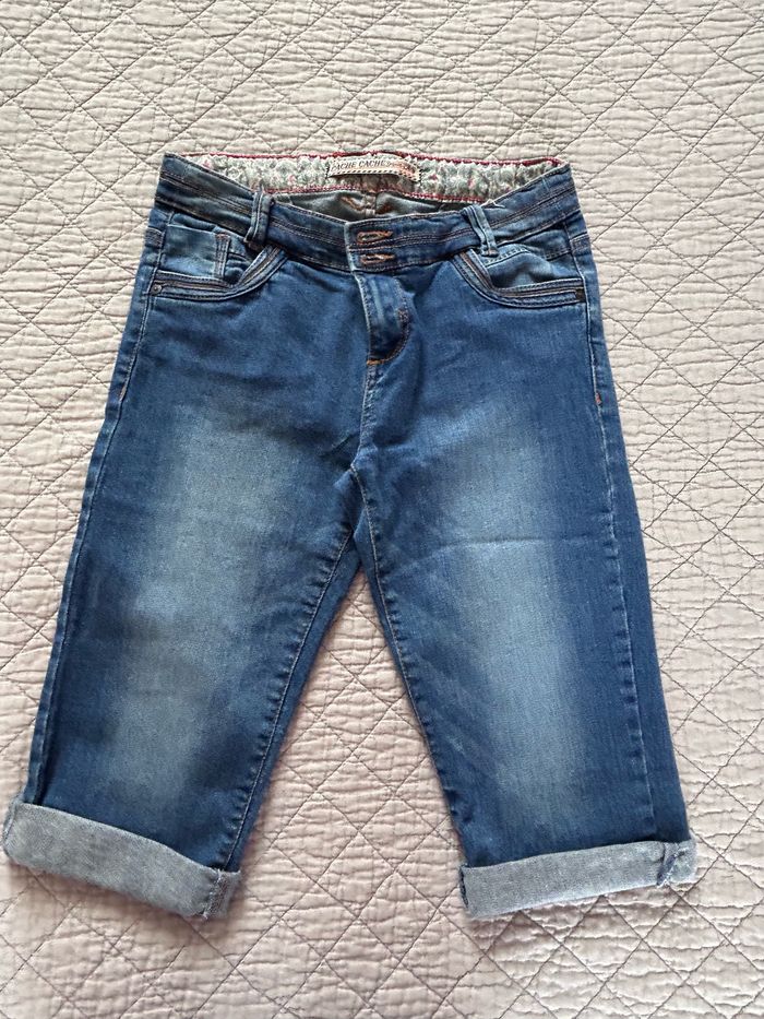 Pantacour en jeans femme