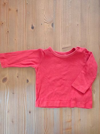 T-shirt manches longues rouge brique