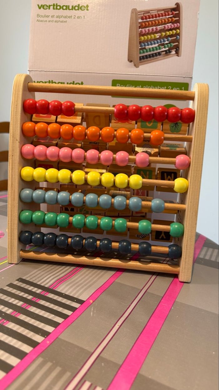 Boulier d'apprentissage en bois - photo numéro 4