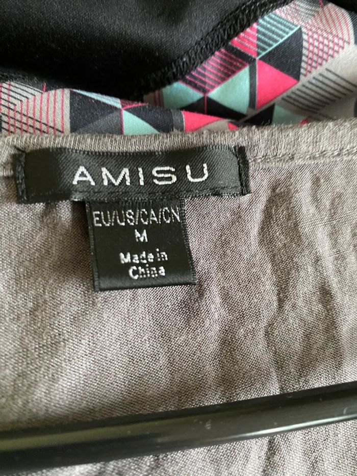 Pull gris Amisu Taille M - photo numéro 4