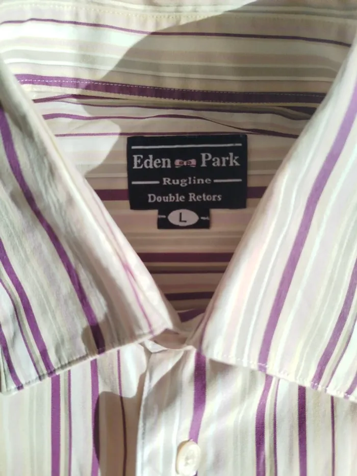 Chemise Eden Park Rugline Double Retors taille L - photo numéro 2
