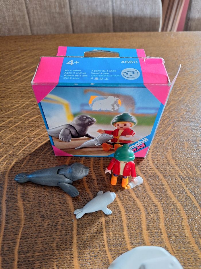 Playmobil lot zoo aquarium dauphin manchots phoque - photo numéro 5