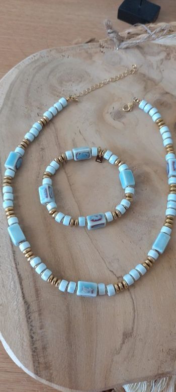 Collier et bracelet Bohm céramique