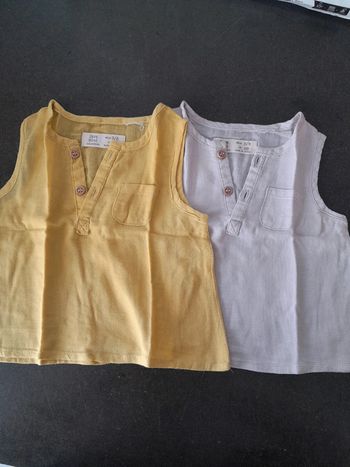Lot 2 débardeurs zara