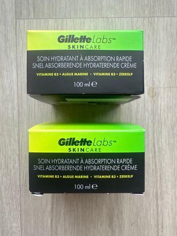 Lot 2 soin hydratant Gillette Labs skin care neuf