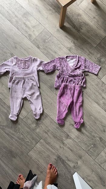 Lot de 2 pyjamas vertbaudet 3 mois