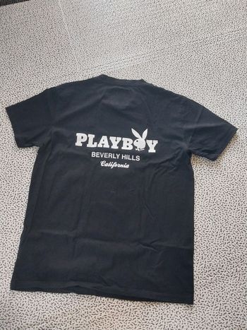 T-shirt PLAYBOY Beverly Hills – Noir – Taille M (Celio)