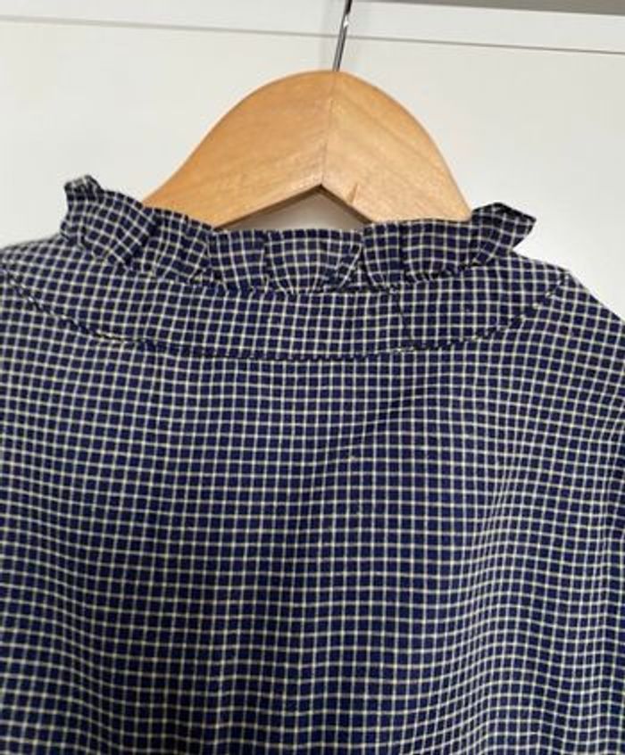 Blouse Vichy - Marine - Taille S/M - photo numéro 9