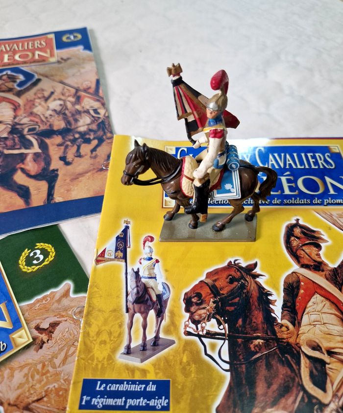 Lot de 7 figurine en plomb , glorieux cavalier de Napoléon - photo numéro 5