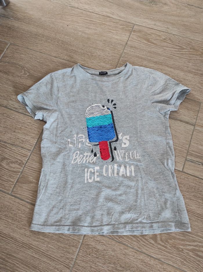 T-shirt paillettes 10 ans