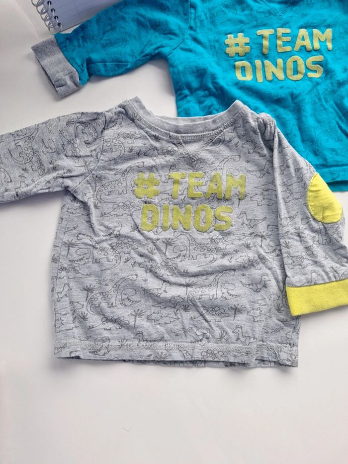 Lot 2 tee-shirts manches longues 12 mois Tisaia - photo numéro 2