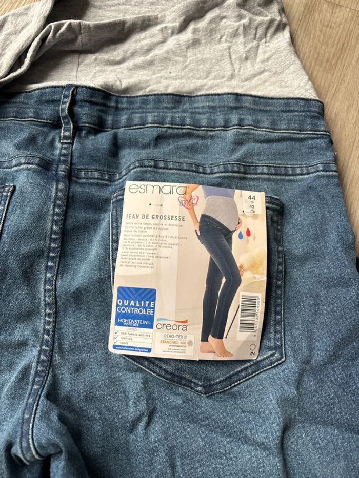 Jeans grossesse taille 44 esmara neuf pantalon maternité - photo numéro 3