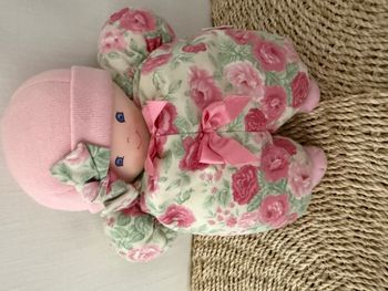 Poupée de Chiffon Rose fleuri Corolle 1995