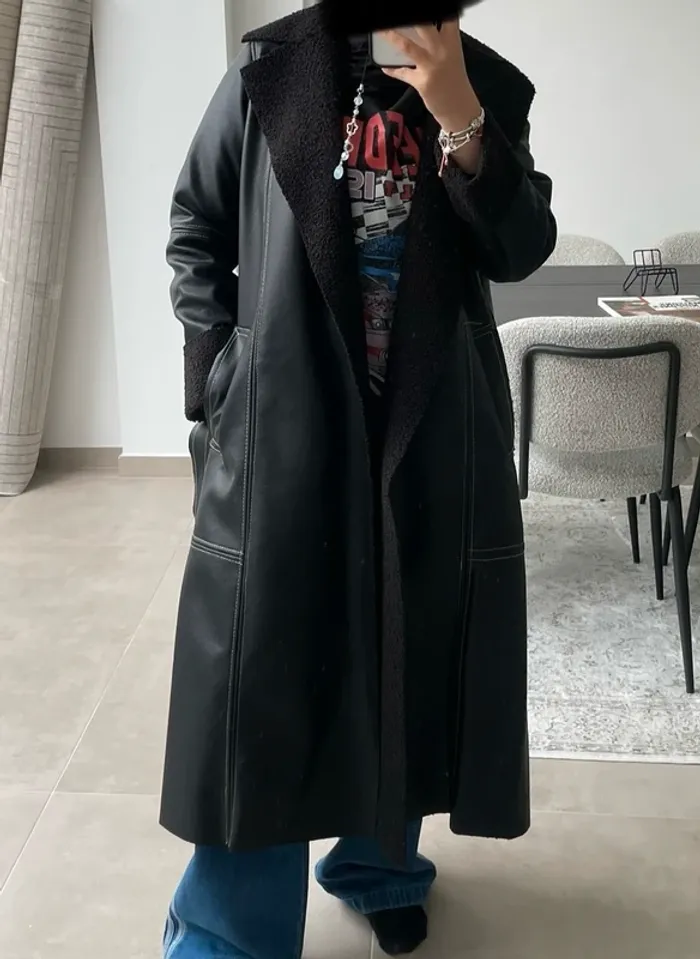 Manteau similicuir