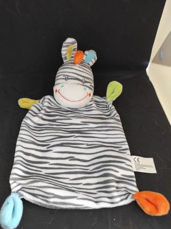 Zebre nicotoy simba toys   doudou plat mouchoir  #geektradedoudou