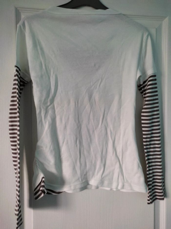 T-shirt manches longues "open your eyes" T.2 - photo numéro 2