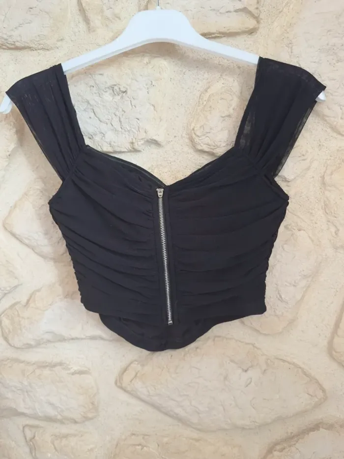 Top noir shein - Taille XS - photo numéro 2