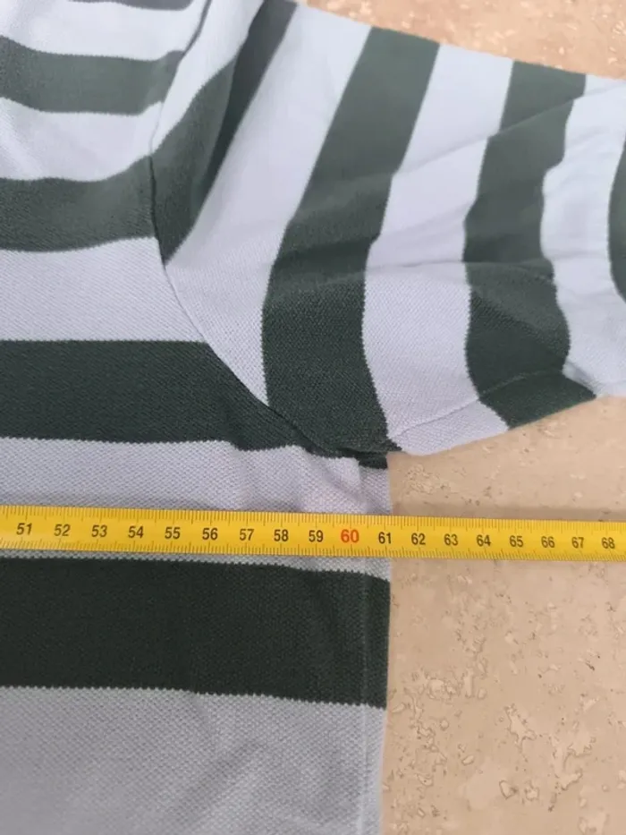 Polo Ralph Lauren homme bleu ciel vert XL logo vert taché - photo numéro 9