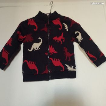 Gilet zippé polaire 2ans DPAM