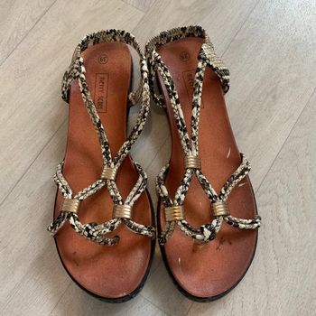 Sandales motif python P:39