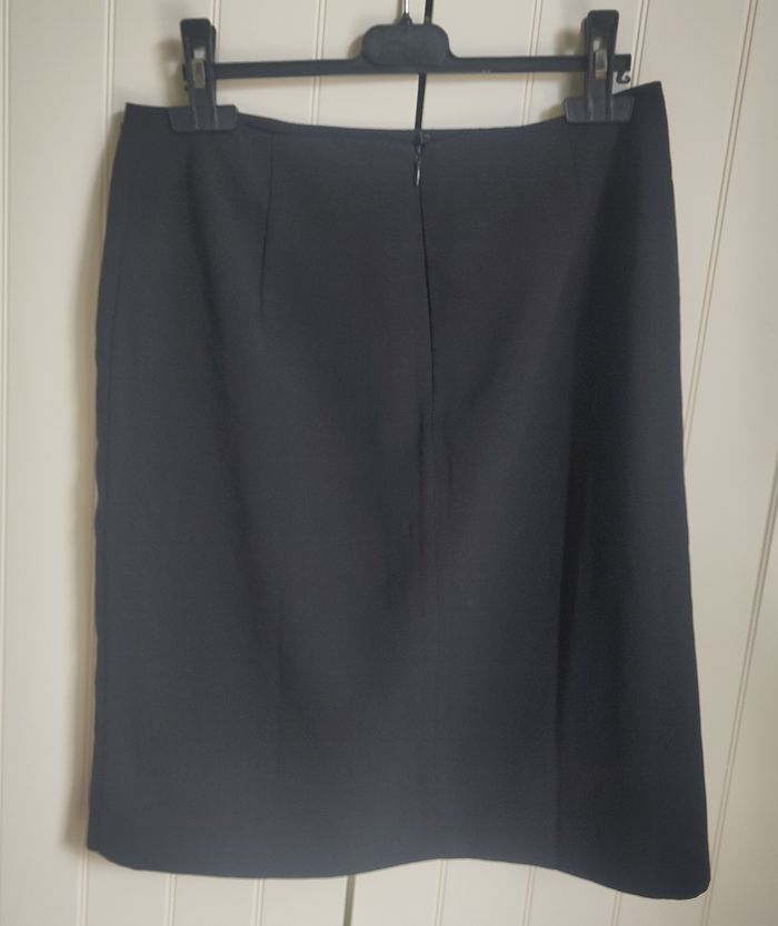Jupe Ashley Brooke – Noire – Taille  38 (FR) – Doublure satin et détails en cuir - photo numéro 2
