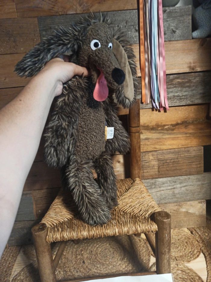 Peluche chien pourri moulin roty tbe - photo numéro 2