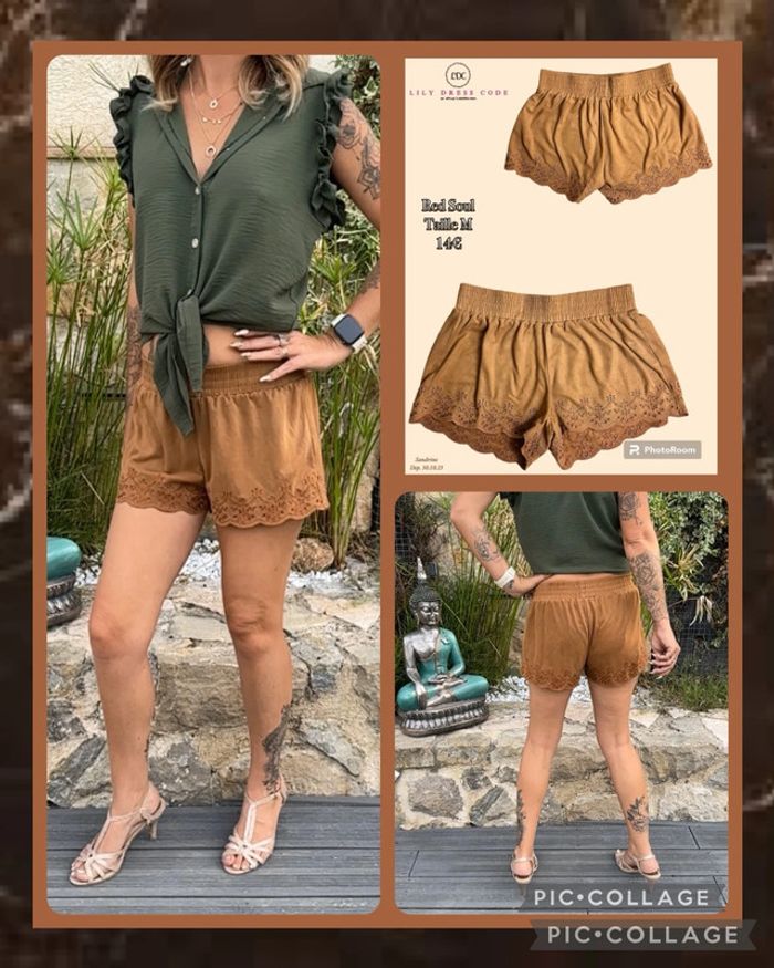 🤎Short camel suédine Red Soul – Taille M SOLDÉ -50% 🤎