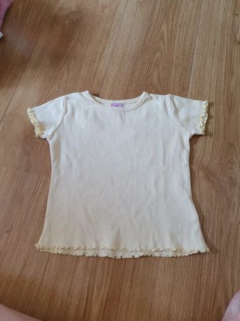 tee shirt tik et tak 3 ans jaune clair