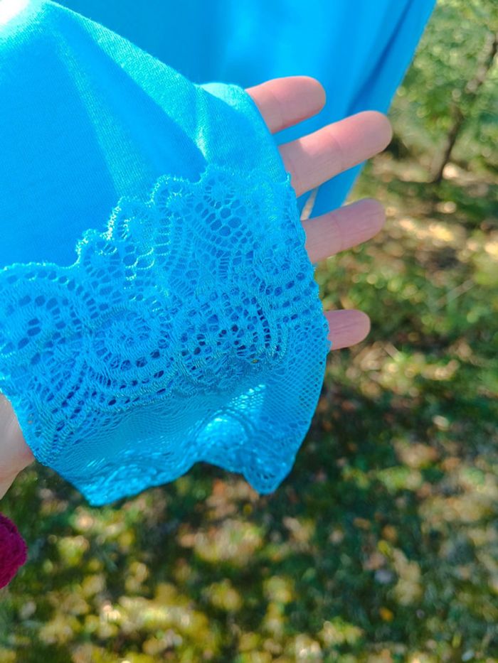 Magnifique tee-shirt rouleau dentelle hyper tendance - photo numéro 6