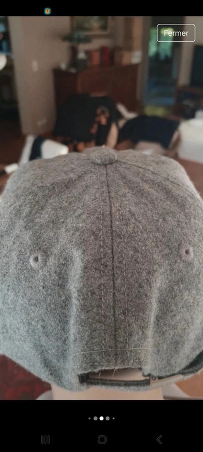 Casquette grise Ripndip réglable en 50% laine - photo numéro 8