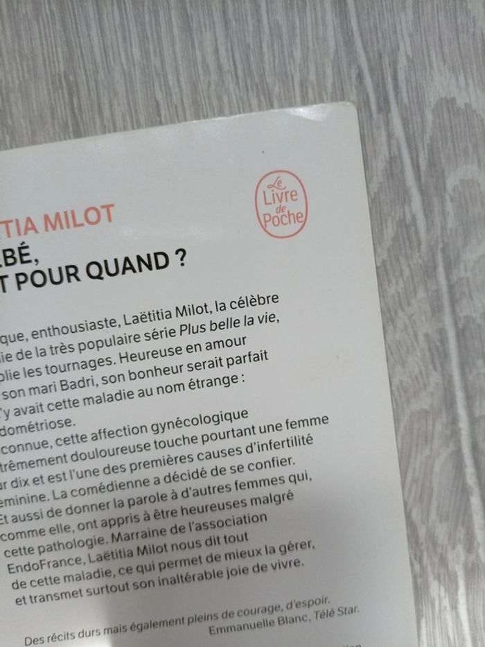 Livre Laetitia milot le bébé c'est pour quand ? - photo numéro 4