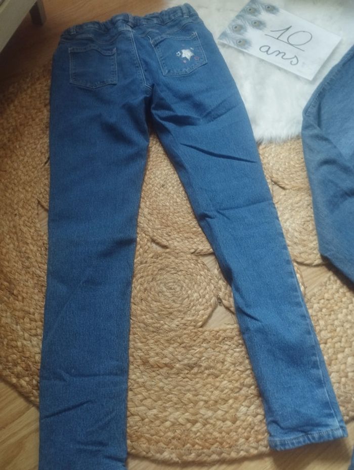 Lot 2 jeans hiver doublés 10ans - photo numéro 9