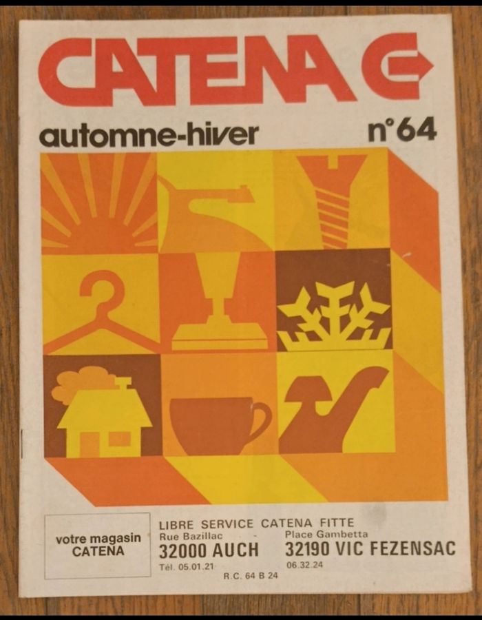 Ancien catalogue Catena N°64 automne-hiver années 70 vintage
