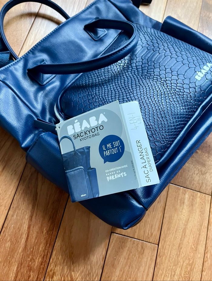 Sac a dos a langer kyoto Beaba bleu jamais utilisé - photo numéro 7