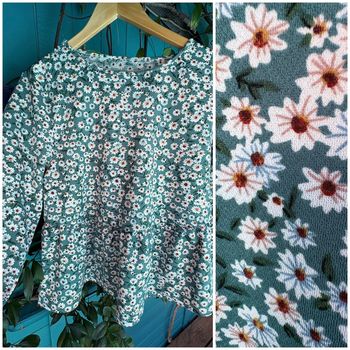 Très Jolie blouse volantée motif floral XL