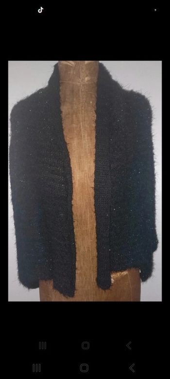 Gilet noir pailleté