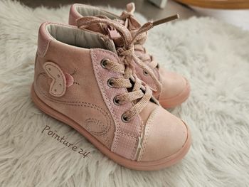 Bottines rose pointure 24