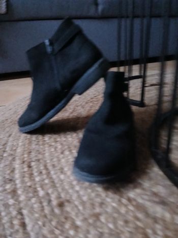 Paire de Botines nubuck noir 35 - Kids by Gémo