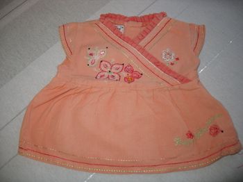 BLOUSE MC CORAIL BÉBÉ FILLE "MISS MÉLODY BY GÉMO" - 3 MOIS - n°01