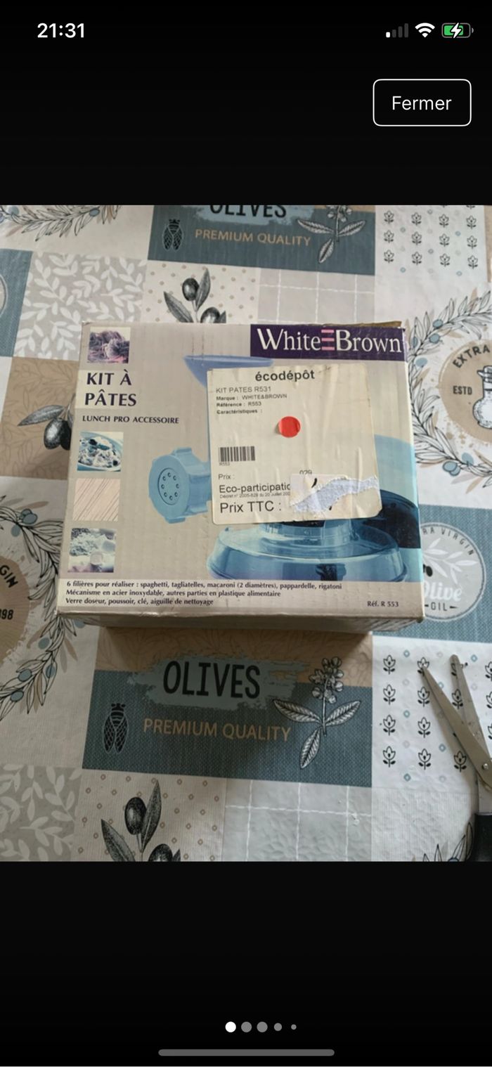 Kit à pâtes neuf