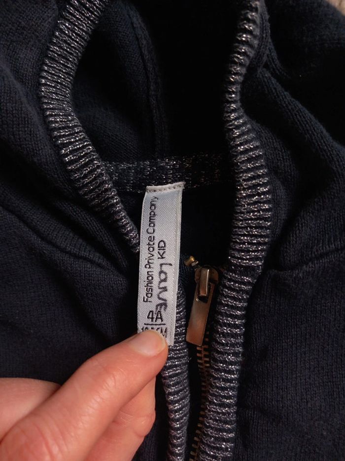 Gilet zippé fille 4 ans - photo numéro 4