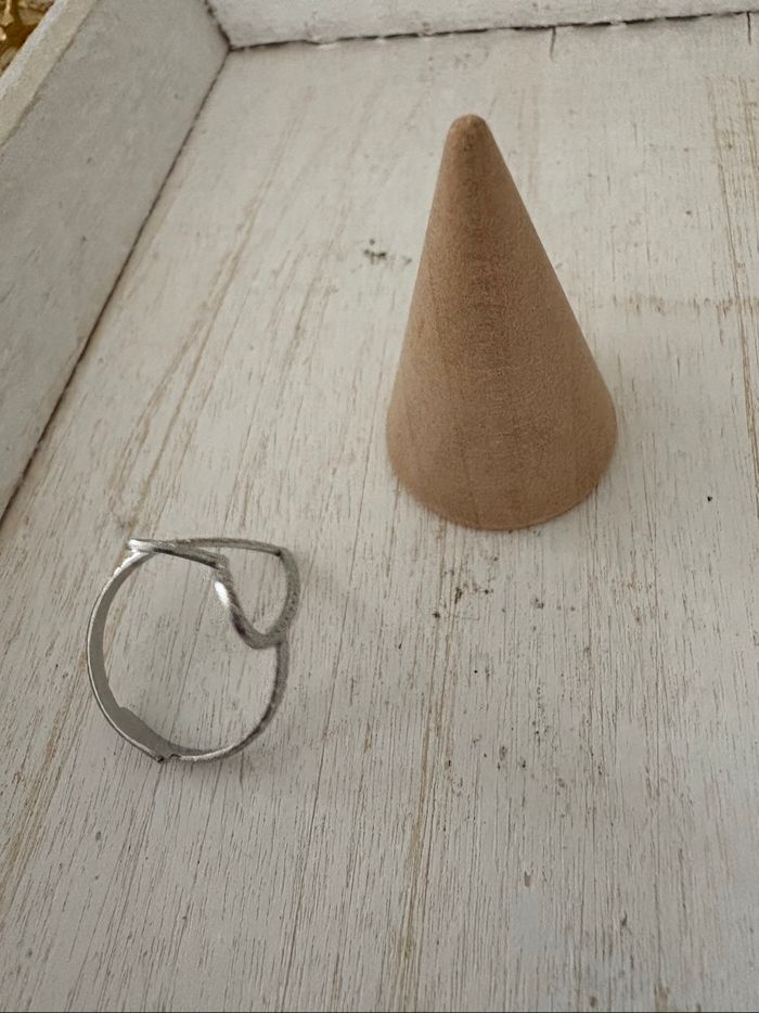 Bague argentée acier inoxydable - photo numéro 4