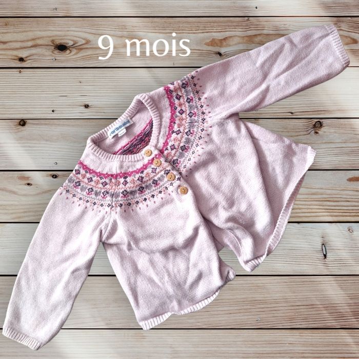 Gilet mauve Vertbaudet