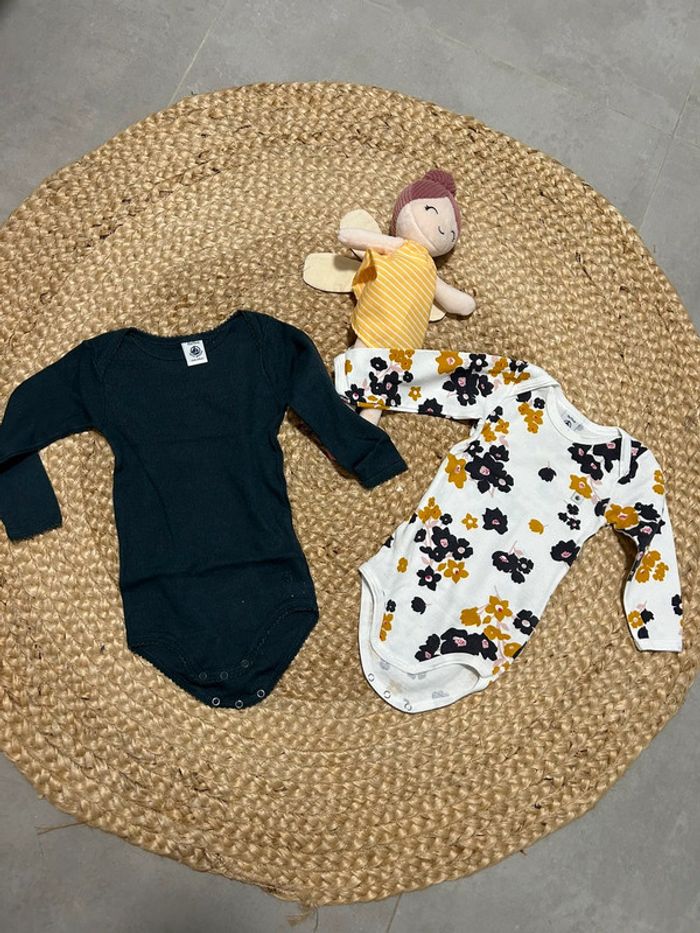 Lot de 2 bodies bébé fille petit bateau