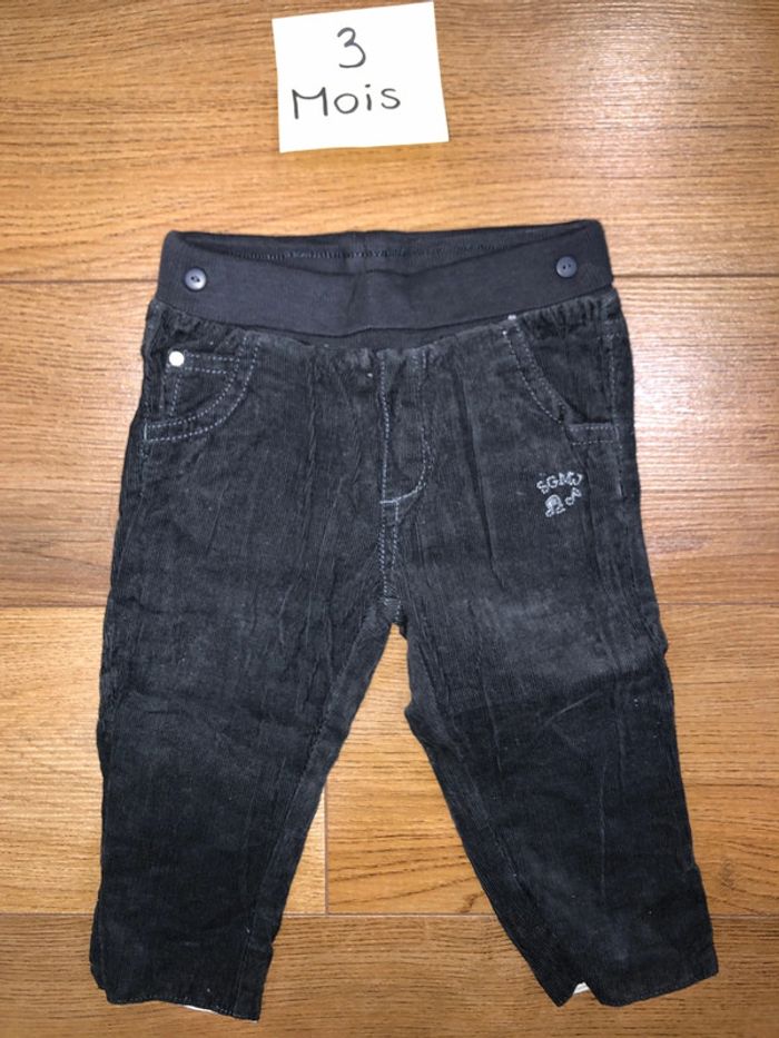 Lot de 2 pantalons garçon sergent major velour 🌺 taille 3 - 6 mois - photo numéro 5