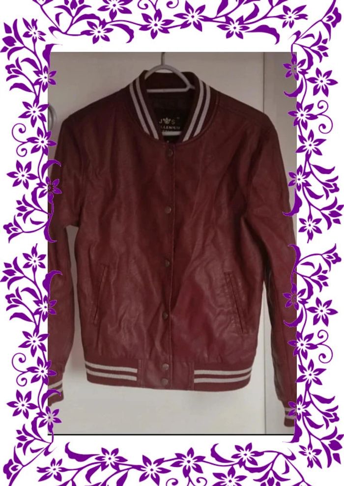 Veste en simili cuir J S Millénium