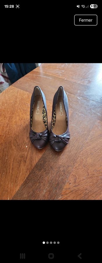 Escarpins mocassins talons compensé 8 cm 