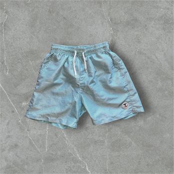 Short de bain enfant Lagon Bleu  / S enfant / vert et blanc / Très bon état